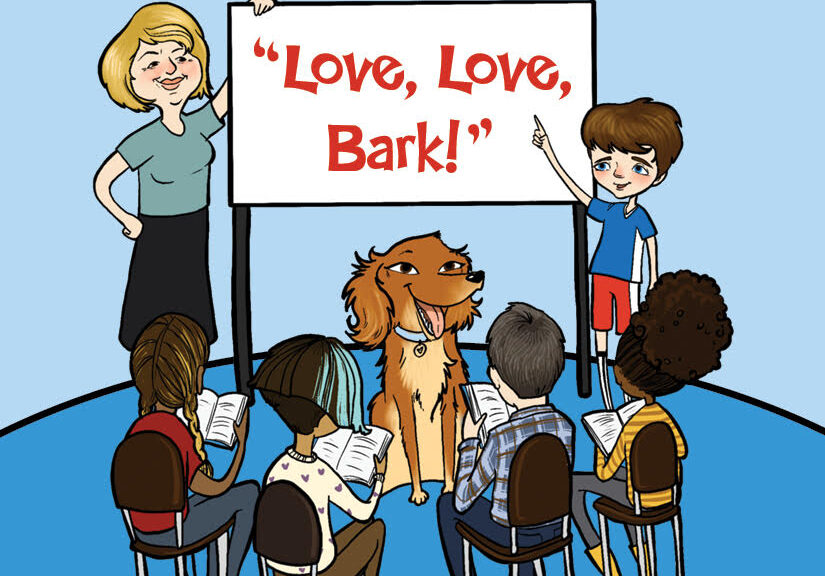 Bash and Lucy Say, "Love, Love, Bark!"